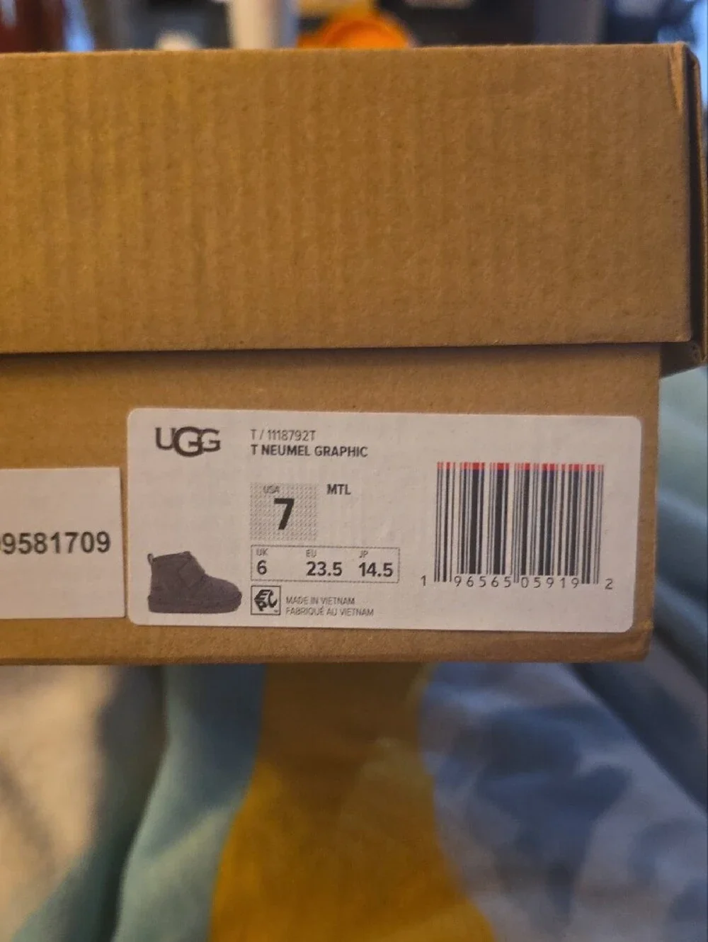 UGG Kids Charcoal Suede Shearling-Lined Boot